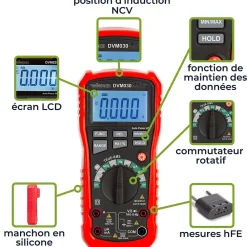 Velleman Multimètre numérique robuste