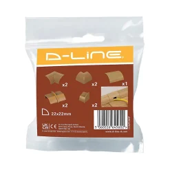 D-Line Moulure, Goulotte Et Plinthe-Multi-Pack d'accessoires pour goulotte effet bois vernissable 22x22mm
