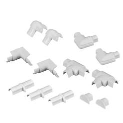 D-Line Multi-pack d'accessoires pour goulotte blanche 16 x 8 mm