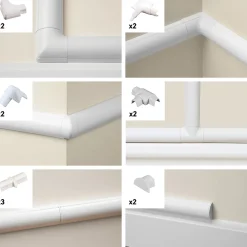 D-Line Multi-pack d'accessoires pour goulotte blanche 16 x 8 mm