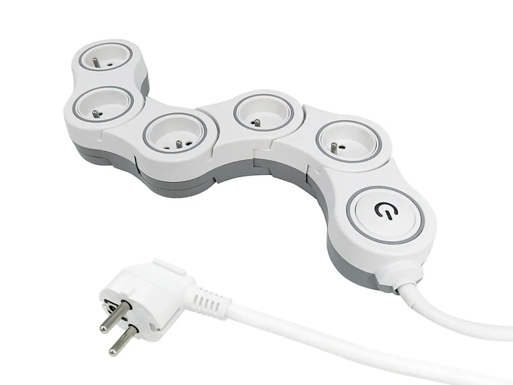 Diall Multiprise-Multiprise avec interrupteur 5 prises modulable 2m