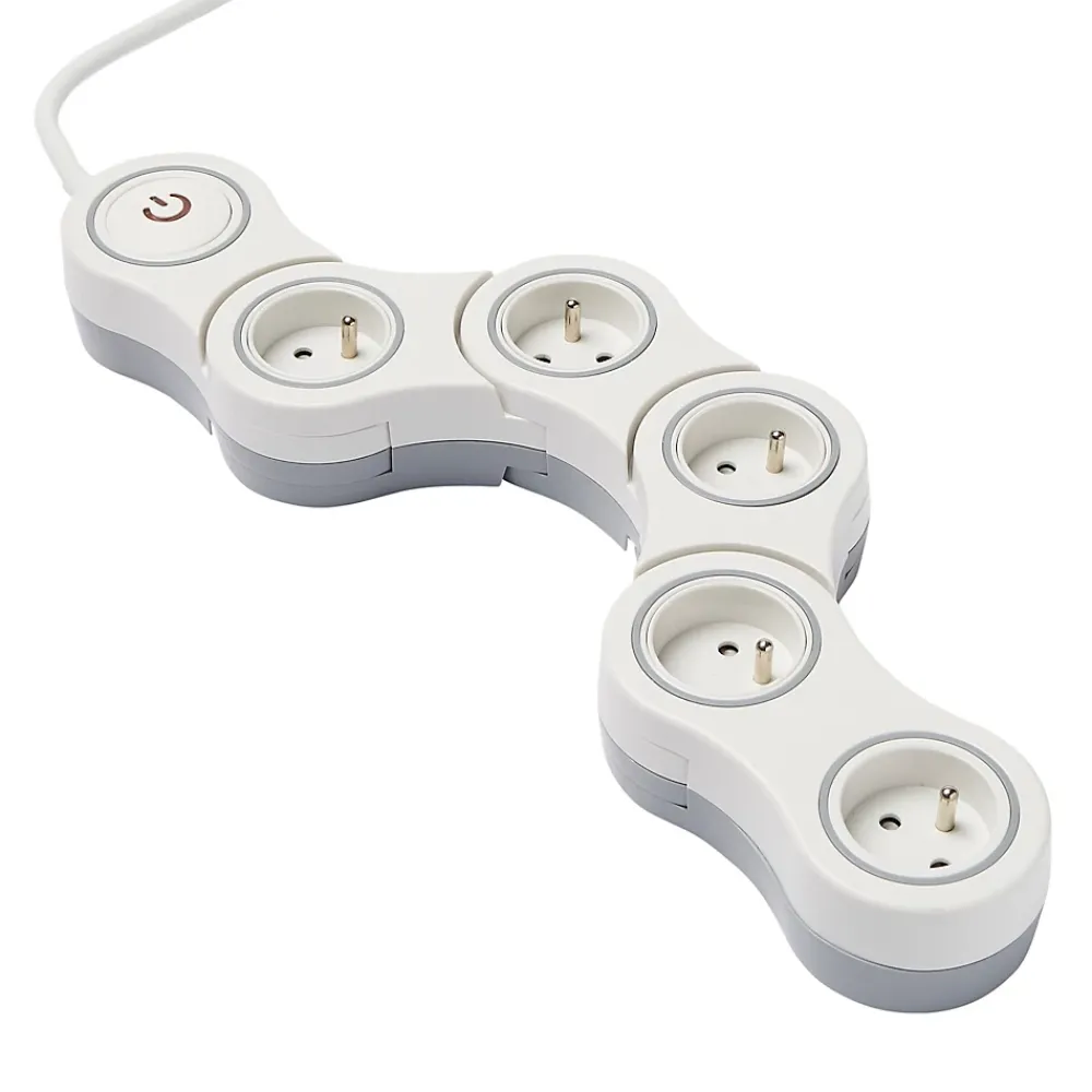 Diall Multiprise-Multiprise avec interrupteur 5 prises modulable 2m