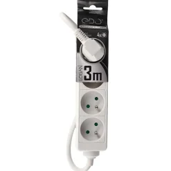 Edo Multiprise avec terre 4 prises câble 3 m 777555