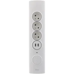 Otio Multiprise-Multiprise d'angle 3 prises + 2 USB à câbler