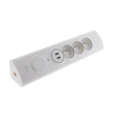 Otio Multiprise-Multiprise d'angle 3 prises + 2 USB à câbler