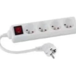 Horoz Electric Transformateur, Convertisseur Et Chargeur Usb-Multiprise filaire 4 prises câble 1,5 mètres + interrupteur à voyant