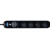 Masterplug Multiprise-Multiprise parafoudre avec interrupteur 4 prises noir USB 2 m