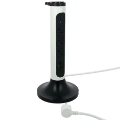 Legrand Multiprise-Multiprise parafoudre 4 prises blanc et gris 2 m
