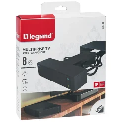 Legrand Multiprise parafoudre 4 prises noir 2 m