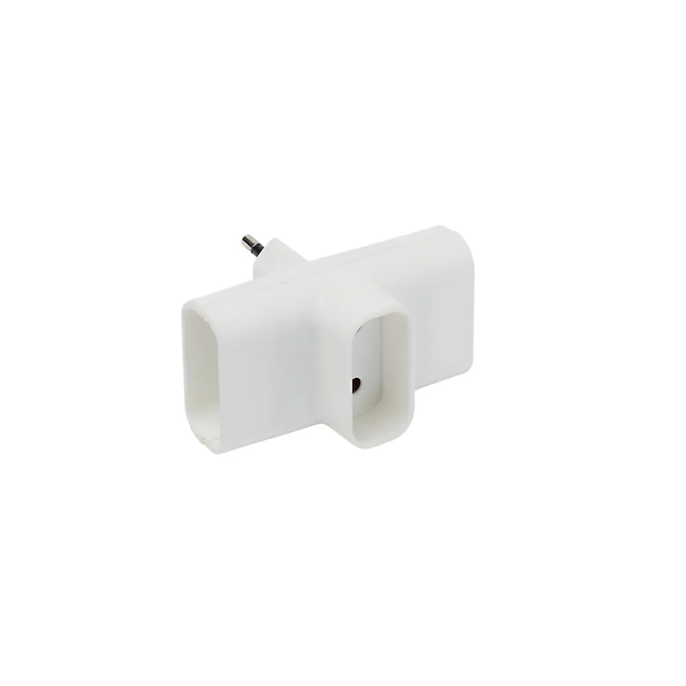 Multiprise 3 prises 6A latérales Homepower blanc