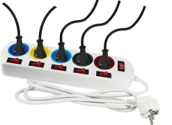 GAO Multiprise-Multiprise 5 prises blanche 230V 16A