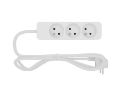 Multiprise-Multiprise 3 prises blanc 1 m 16A 3680W 230 V