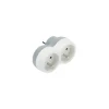 Diall Multiprise 2 prises 16A blanc/gris