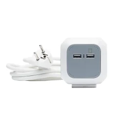 Diall Multiprise 4 prises CUBE & USB 3m