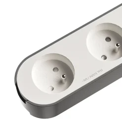 Jacobsen Multiprise-Multiprise 5 prises blanche à câbler