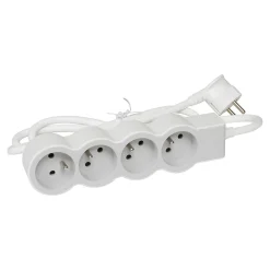 Legrand Multiprise 4 prises blanc et gris 3 m