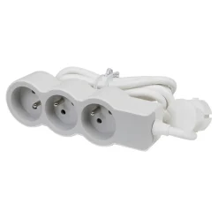 Legrand Multiprise 3 prises blanc et gris 1.5 m