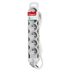 Legrand Multiprise-Multiprise 6 prises blanc et gris 3 m