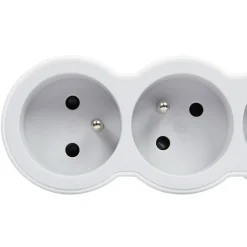 Legrand Multiprise-Multiprise 6 prises blanc et gris 3 m