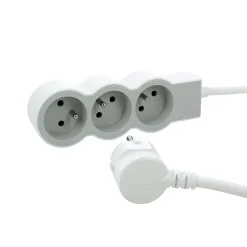 Legrand Multiprise-Multiprise 3 prises blanc et gris 3 m