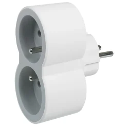 Legrand Multiprise 2 prises blanc et gris