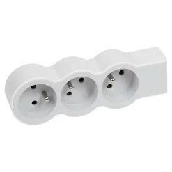 Legrand Multiprise-Multiprise 3 prises blanc et gris