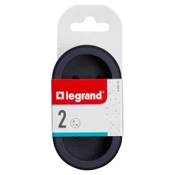 Legrand Multiprise-Multiprise 2 prises noir et gris