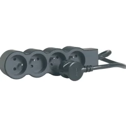Legrand Multiprise-Multiprise 4 prises noir et gris 1.5 m