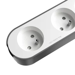 Jacobsen Multiprise-Multiprise 6 prises + 2 USB 1.5 m blanche