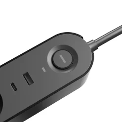 Jacobsen Multiprise-Multiprise 8 prises + 2 USB 1.5 m noir