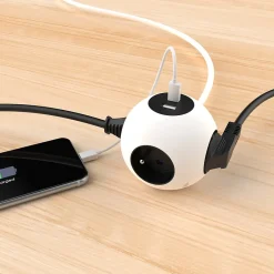 Jacobsen Multiprise-Multiprise 4 prises + 2 USB 1.5 m forme cube