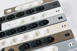 Schneider Electric Multiprise-Multiprise 5 prises + 2 usb Odace blanc 1.5 m
