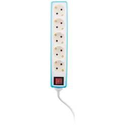 Zenitech Multiprise-Multiprise Schuko 5x16A bleu