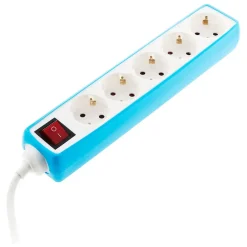 Zenitech Multiprise-Multiprise Schuko 5x16A bleu