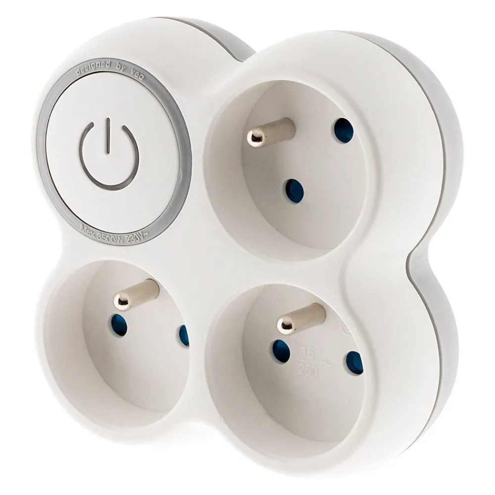 Zenitech Transformateur, Convertisseur Et Chargeur Usb-Multiprise triplite + interrupteur 16A -