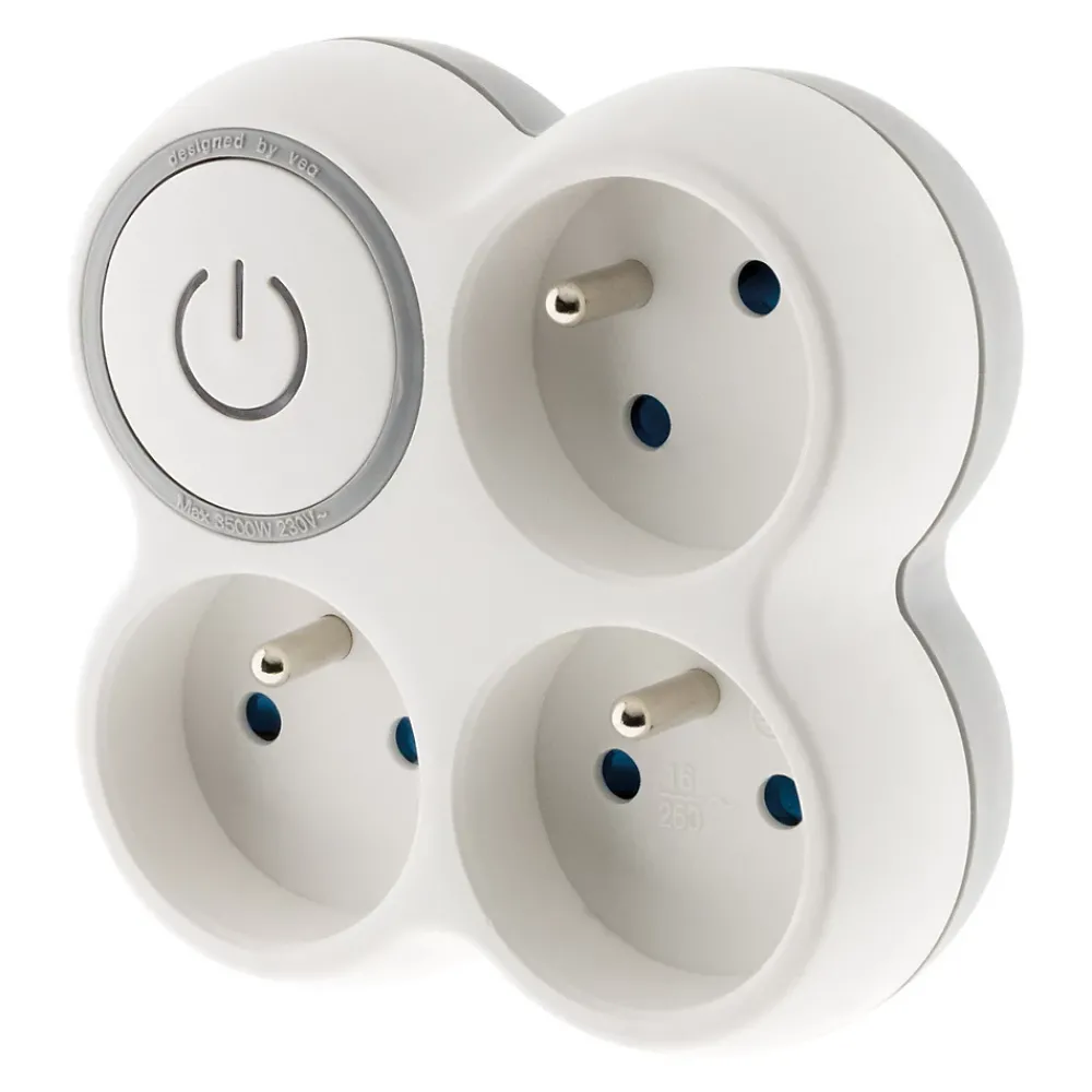 Zenitech Transformateur, Convertisseur Et Chargeur Usb-Multiprise triplite + interrupteur 16A -