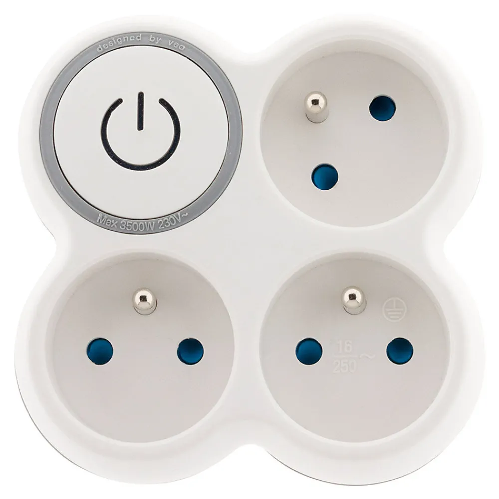 Zenitech Transformateur, Convertisseur Et Chargeur Usb-Multiprise triplite + interrupteur 16A -