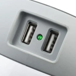 Watt & Co Multiprise Wattball 2x 16A + 1 x 6A + 2 x USB 2.1A blanc et gris