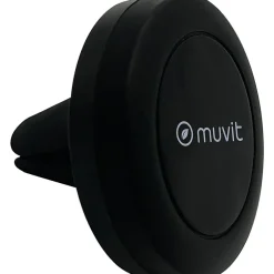 Muvit Support Voiture Universel Magnétique en Plastique Fixation Grille d'Aération Noir