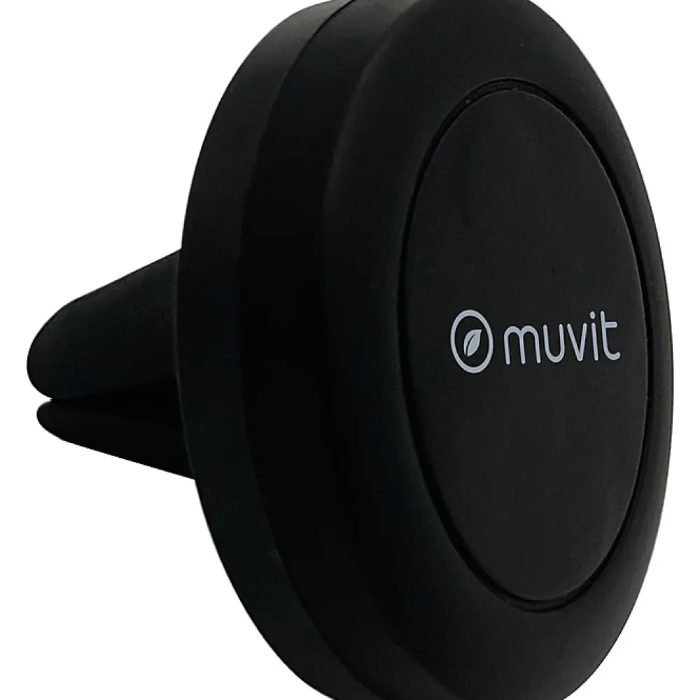 Muvit Accessoire Smartphone Et Tablette-Support Voiture Universel Grip Rotatif Extensible à 80mm Noir
