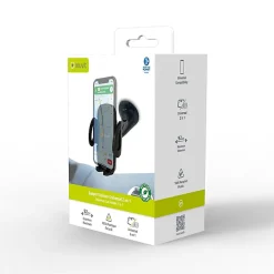Muvit Accessoire Smartphone Et Tablette-Support Voiture Universel 2 en 1 avec Pince Extensible à 92mm Noir