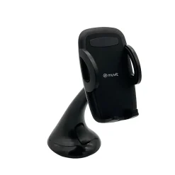 Muvit Accessoire Smartphone Et Tablette-Support Voiture Universel 2 en 1 avec Pince Extensible à 92mm Noir