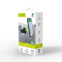 Muvit Support Voiture Universel Magnétique en Plastique avec Rotule Pivotable à 360 Noir