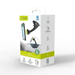 Muvit Support Voiture Universel MAG Pro Magnétique avec Rotule Pivotable Noir