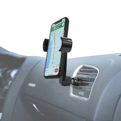 Muvit Accessoire Smartphone Et Tablette-Support Voiture Universel 360 degrés Grip Déporté Rotatif Extensible 80mm Noir