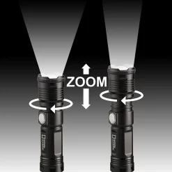 National Geographic Lampe torche LED 1000lm Zoom Focus batterie USB aimant extérieur camping