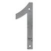 Chapuis N° de maison - marquage 1 - en acier - couleur gris - à visser - hauteur 12 cm - CPA1