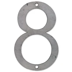 Chapuis Chiffre Et Lettre Pour Maison-N° de maison - marquage 8 - en acier - couleur gris - à visser - hauteur 12 cm - CPA8
