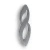Jean Chapuis Ets N° de maison - marquage 8 - en acier inoxydable - couleur gris - à visser - hauteur 10 cm - Chapuis CIXA8