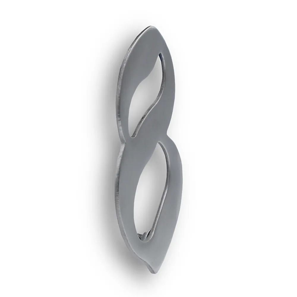 Jean Chapuis Ets N° de maison - marquage 8 - en acier inoxydable - couleur gris - à visser - hauteur 10 cm - Chapuis CIXA8